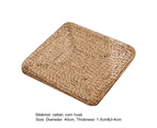 Floor Cushion No Care Required Non-slip Lightweight Natural Straw Woven Kowtow Cushion Daily Use -B