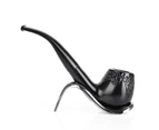 Pipe Rack Exquisite Anti-Rust Stainless Steel Shoe Style Tobacco Pipe Stand for Office-Silver