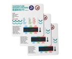 10Pcs Sensitive Baby Bathtub Water Temperature Meter Sticker Cards Thermometer