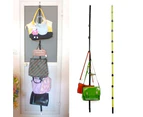 Fashion Adjustable Over Door Straps Hanger Hat Bag Coat Clothes Rack Organizer