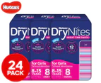 Huggies Drynites Pyjama Pants Girls (8-15Yrs) - 27-57Kg Carton (3 X 8Pk)