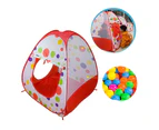 Folding Indoor Outdoor Children Kids Ocean Ball Play Tent Crawl Tunnel Playhouse