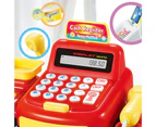 Electronic Children Pretend Play Simulation Supermarket Cash Register Game Toy-B