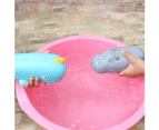 Kids Cute Whale Hippo Pull Out Water Shooter Summer Outdoor Pool Beach Play Toy