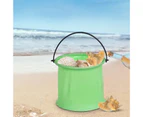 Mini Beach Bucket Folding Broken-proof Happy Summer Sand Bucket Kids Toy