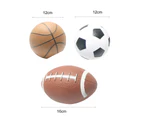 Mini Inflatable Rubber Ball Rugby Football Basketball Kids Outdoor Sports Toy