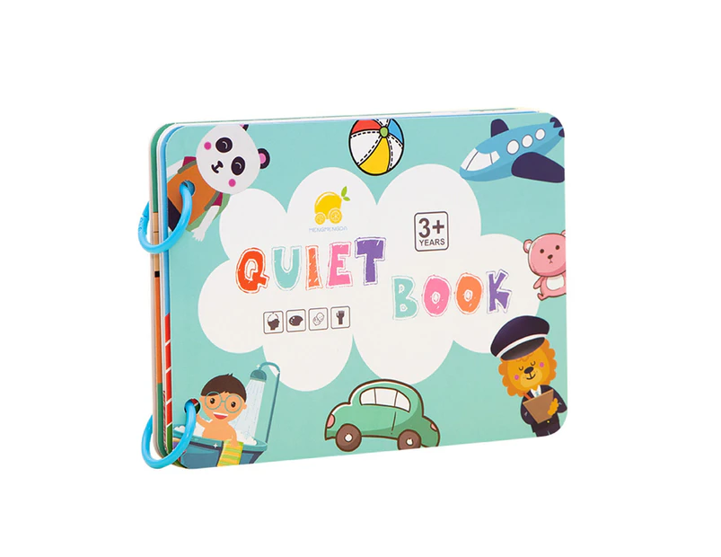 Quiet Book Hands-on Ability Cultivate Thinking Intellectual Development Learning Tool Baby Educational Activity Puzzle Book for Home-B