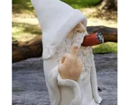 Weatherproof resin garden gnome - 15 cm - Indoor or outdoor decoration