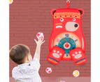 Sticky Balls Target Dart Board Set Parent Child Game Interactive Toy Kids Gift-Red B