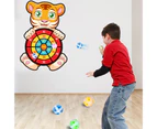 Sticky Cartoon Animal Target Balls Dart Board Parent Kids Interaction Game Toy-E
