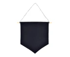 Nordic Blank Cotton Brooch Pin Badge Holder Hanging Wall Display Banner Flag-Black