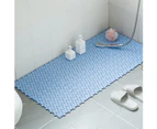 Anti-Slip Shower Bath Mat Massage Carpet Home Bathroom Toilet Cushion Cover-Blue