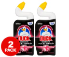 2 x Duck Extra Power Toilet Shield Cleaner Spring Flowers 500mL