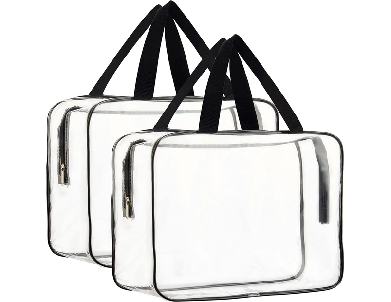 Clear Toiletries Bag,2pcs Waterproof Travel Bag Wash Bag Makeup Bag
