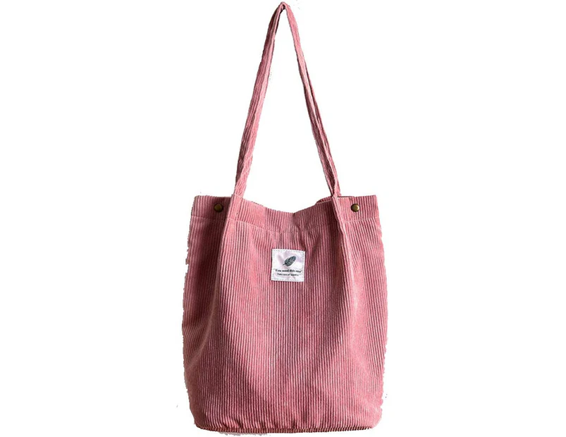 Corduroy Totes Bag Extra Large Capacity Bags with Zipper Cord Tote Bag