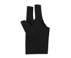 1Pc Spandex Snooker Billiard Cue Gloves Pool Left Hand Open Three Finger Glove
