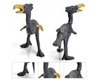 12Pcs/Set Animal Model Mini Lightweight PVC Kelenken Prehistoric Animal Model for Car Decoration
