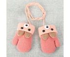 0-3 Years Old Children Cartoon Bear Ear Winter Knitted Double-layered Gloves Style5