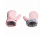 Autumn Winter Toddler Magic Tape Warm Mitten Baby Boys Girls Faux Fleece Gloves-M Style5