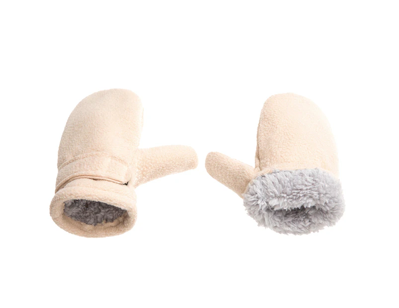 Autumn Winter Toddler Magic Tape Warm Mitten Baby Boys Girls Faux Fleece Gloves-XL Style4