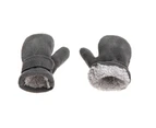 Autumn Winter Toddler Magic Tape Warm Mitten Baby Boys Girls Faux Fleece Gloves-L Style1