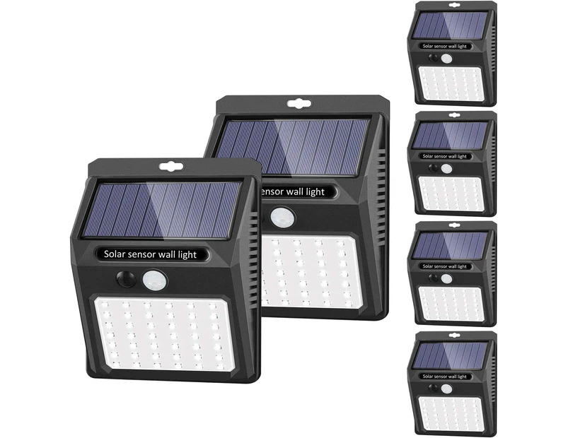 Solar Lights Outdoor,42 LED Solar Motion Sensor Security Lights,6pcs