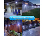 Solar Lights Outdoor,42 LED Solar Motion Sensor Security Lights,6pcs