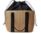 Straw Shoulder Bag,Large Straw Bags Weave Handmade Handle Tote Bag