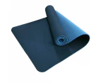 TPE Yoga Mat Eco Friendly Fitness Gym Exercise Pilates Non Slip Dual Layer Blue