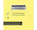 Security Outdoor Motion Sensor Solar Wall Light, 1 Pack, Black