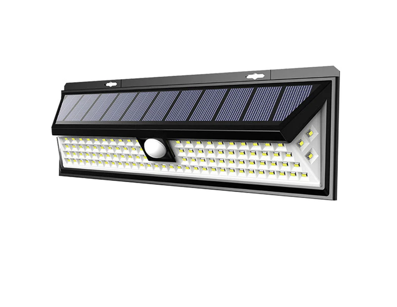 Security Outdoor Motion Sensor Solar Wall Light, 1 Pack, Black