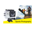 sj4000 Mini Camera 30m Waterproof Case 5M Pixel Wide Angle Supporting 32G TF Card High Clarity Sports DV for Outdoor - White