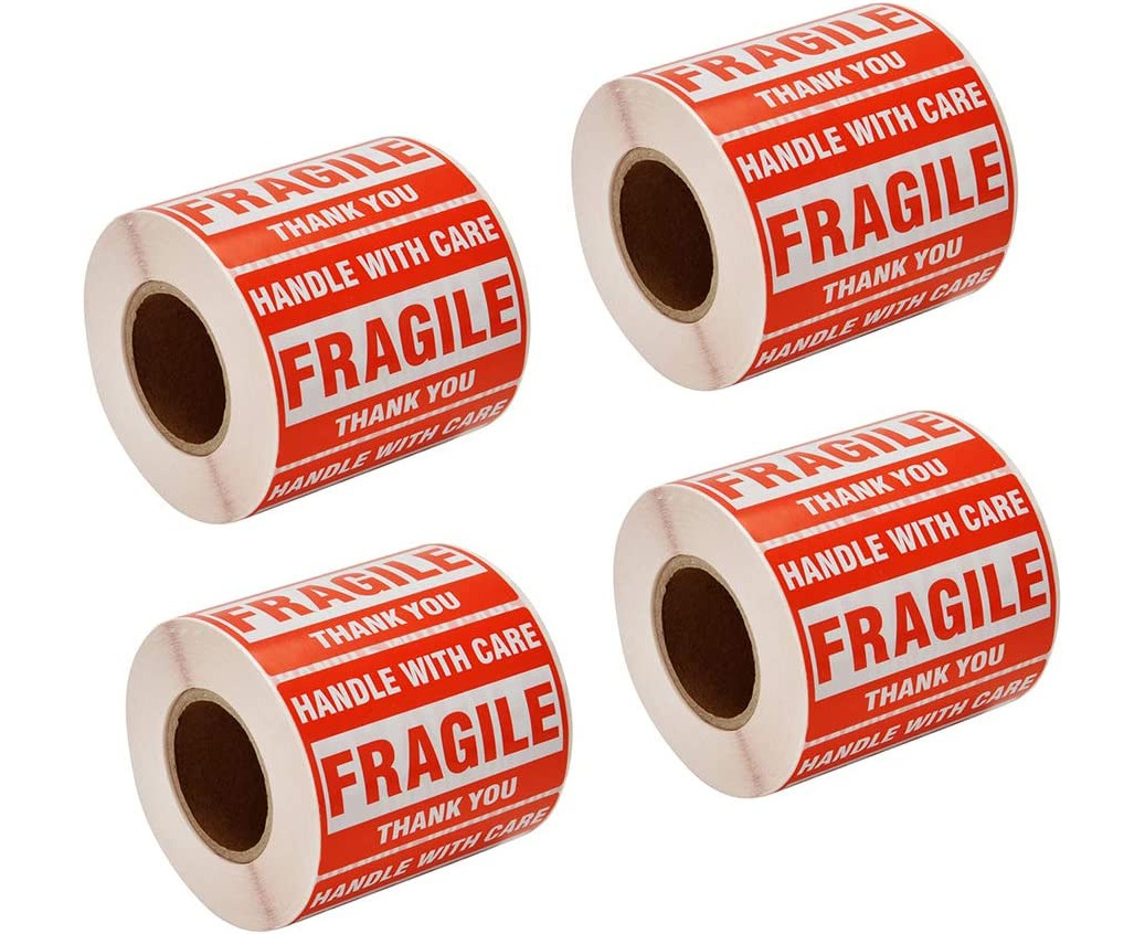 2000 Fragile Stickers 4 Rolls 2