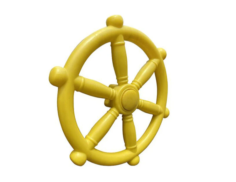 Mini Wheel Multi-color Comfortable Strong Sturdy Durable Safe Compact Backyard Amusement Park Steering Wheel Daily Use - Yellow