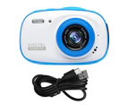 1 Set Children Camera HD-compatible Timing Pocket Design Cartoon Handheld Digital Camera for Taking Photos - Blue