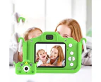 Mini Camera 1080P HD-compatible 32G RAM 600mAh Battery Carton Frog Shape Photograph Taking 12 Languages Front And Back Camera Digital Camera Children - A