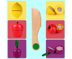 Children's kitchen accessories Toys store wooden grocery store accessories Wooden cutting food Role play educational toys Gift