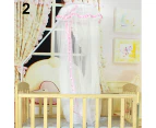 Baby Bed Mesh Dome Curtain Mosquito Net Durable Toddler Crib Cot Canopy Bed Net-Pink