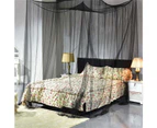 Bed Canopy Mosquito Net Curtain Solid Color Mesh 4 Doors Bedroom Home Decor Gift