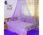 Elegant Lace Insect Bed Canopy Netting Curtain Round Dome Mosquito Net Bedding-Dark Blue