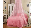Elegant Lace Insect Bed Canopy Netting Curtain Round Dome Mosquito Net Bedding-Light Blue