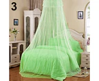 Elegant Lace Insect Bed Canopy Netting Curtain Round Dome Mosquito Net Bedding-White