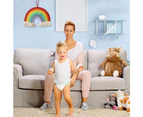 Macrame Rainbow Wall Hanging for Bedroom Nursery Kids Rooms Playroom