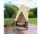 Hanging Egg Chair Cover, Durable Lightweight Waterproof Egg Swing Chair Cover with Zipper Fits Most Outdoor Single Swing Egg Chair Dust Protector