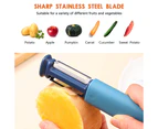 Vegetable Peeler 2 Stage Knife Sharpener Tool Stainless Steel