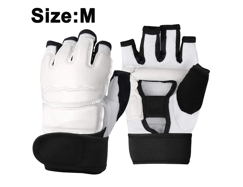 1 Pair Punch Bag Taekwondo Karate Gloves for Sparring Martial Arts Boxing Training M