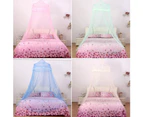 Lace Flower Dome Princess Bed Curtain Canopy Kids Room Mosquito Fly Insect Net-Blue
