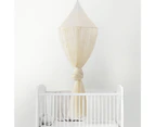 Mosquito Net Soft Star Sequin Net Yarn Cute Canopy Crib Curtain for Baby Room-Champagne