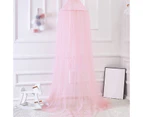 Net Tent Decorative Multifunctional Chiffon Round Mosquito Net for Summer-Pink