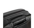 Olympus 3PC Astra Luggage Set Hard Shell Suitcase - Obsidian Black